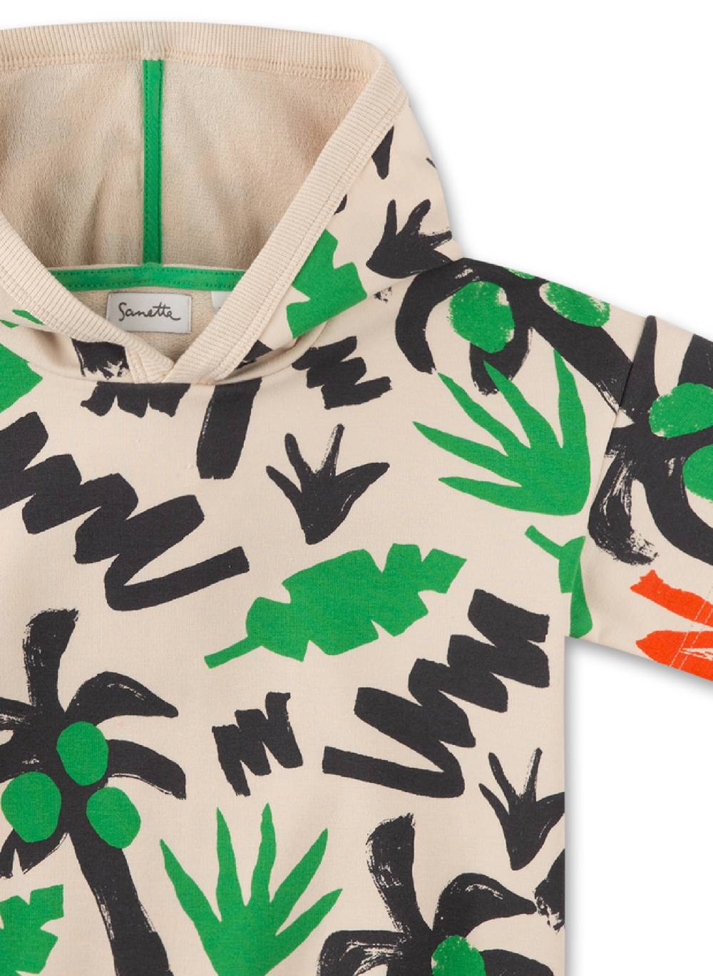 Sanetta Jungen-Sweatshirt Kurzarm Beige