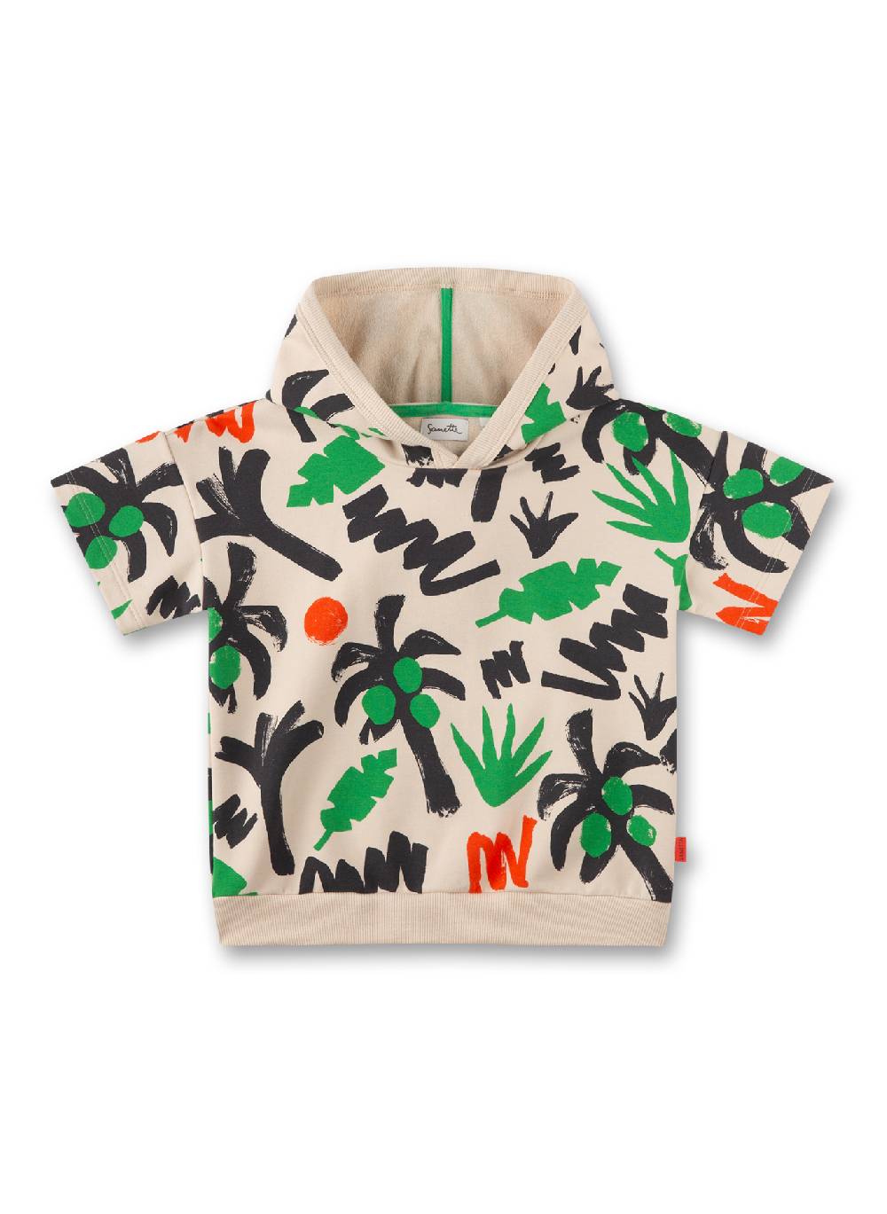 Sanetta Jungen-Sweatshirt kurzarm Beige