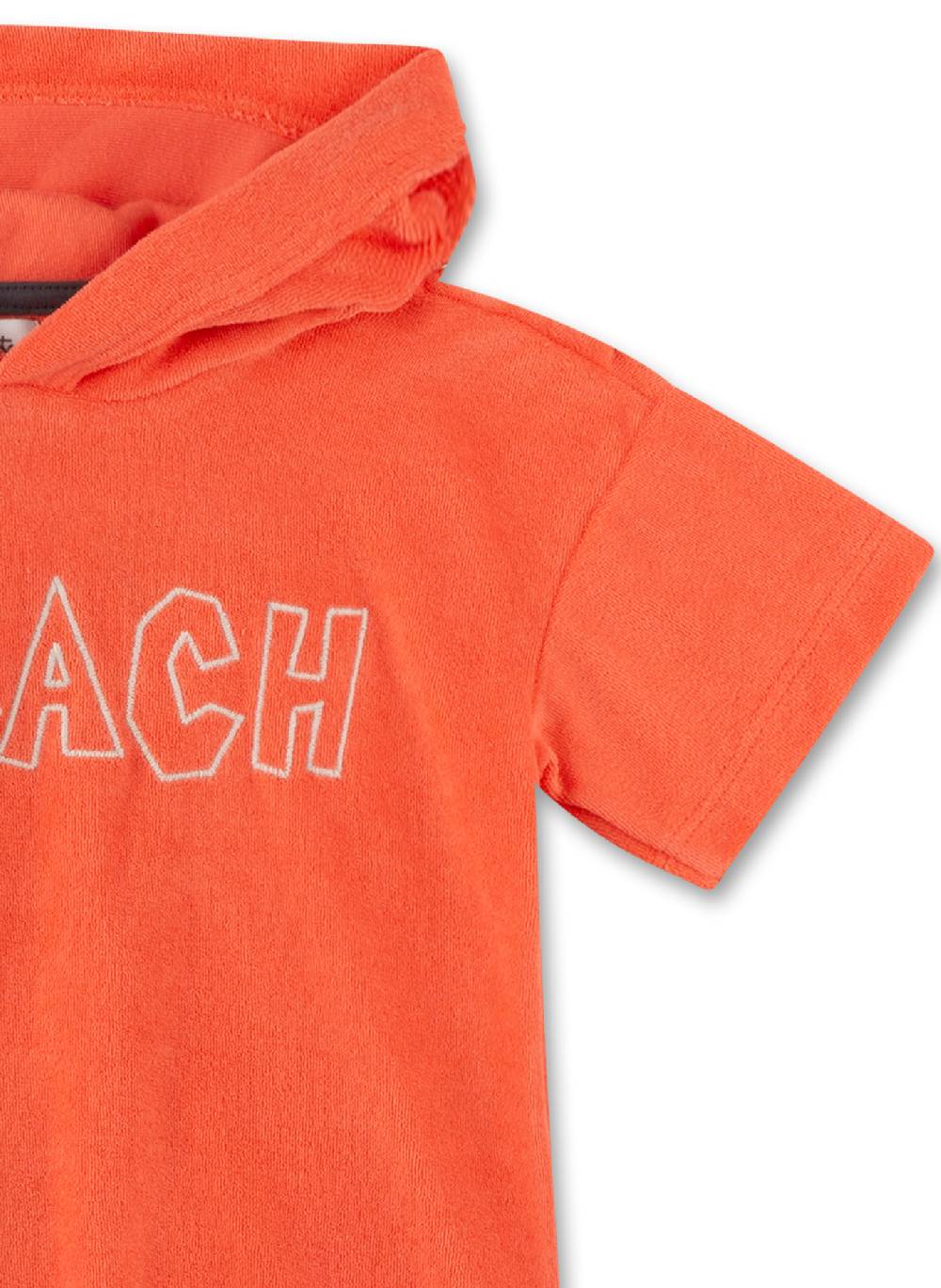 Sanetta Jungen-Sweatshirt Kurzarm Mit Kapuze Rot