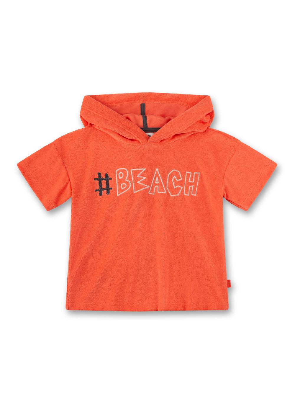 Sanetta Jungen-Sweatshirt kurzarm mit Kapuze Rot