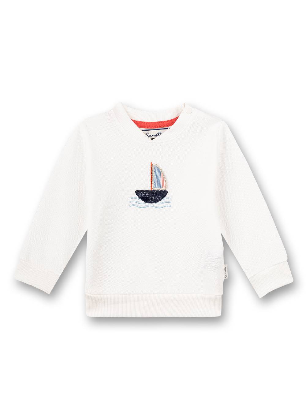 Sanetta Jungen-Sweatshirt Off-White Little Lobster