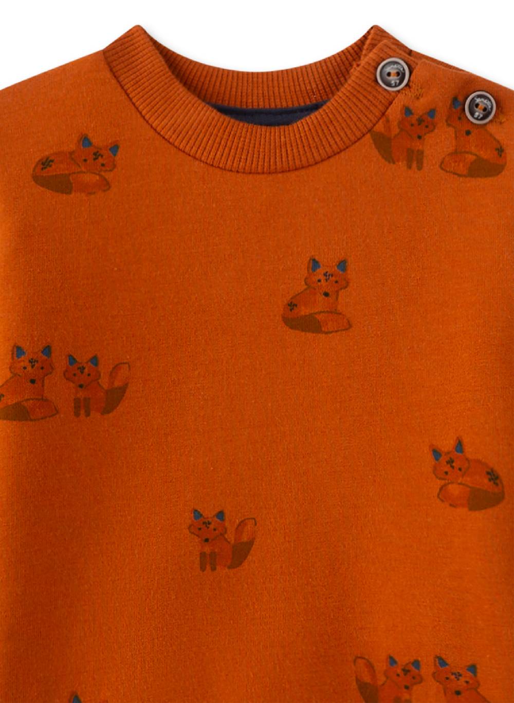 Sanetta Jungen-Sweatshirt Orange