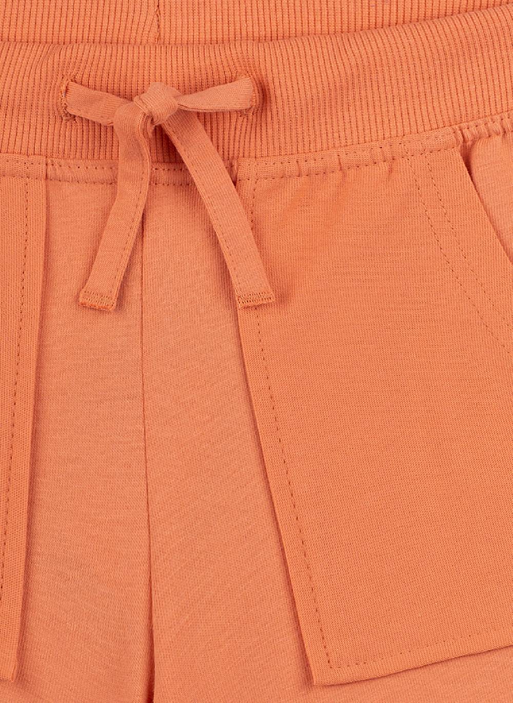 Sanetta Jungen-Sweatshorts Orange