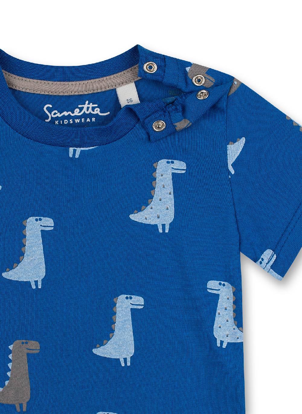 Sanetta Jungen T-Shirt Blau Dino