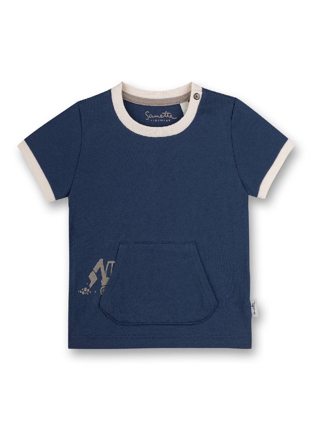 Sanetta Jungen T-Shirt Blau Little Builder