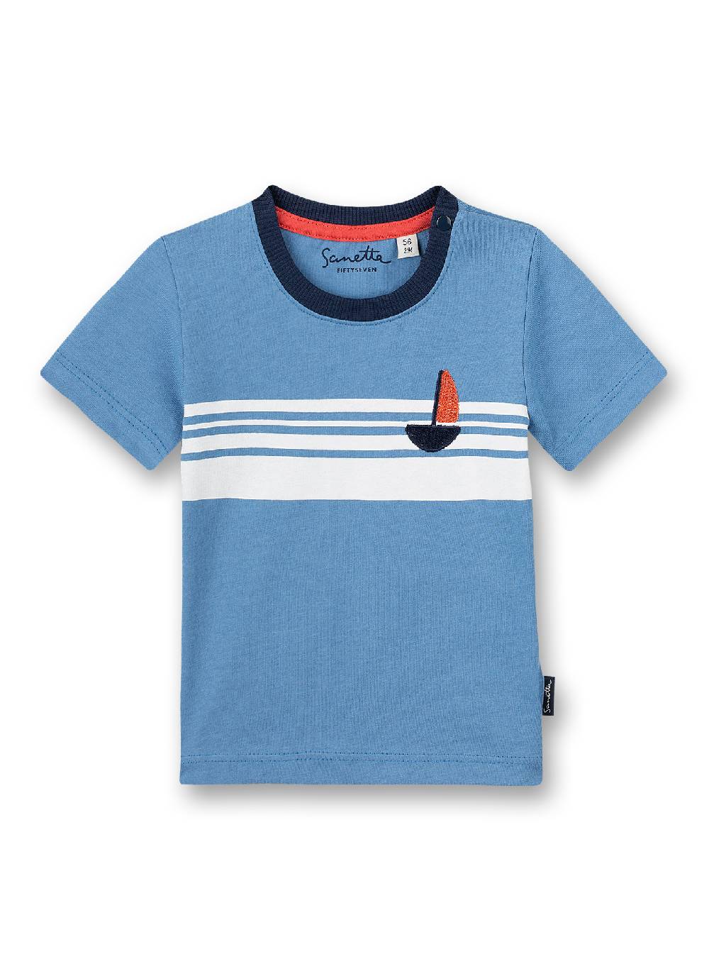 Sanetta Jungen T-Shirt Blau Little Lobster