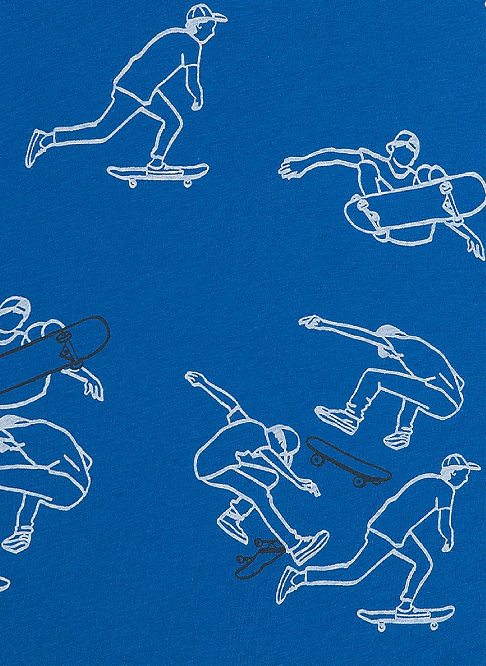 Sanetta Jungen T-Shirt Blau Skate