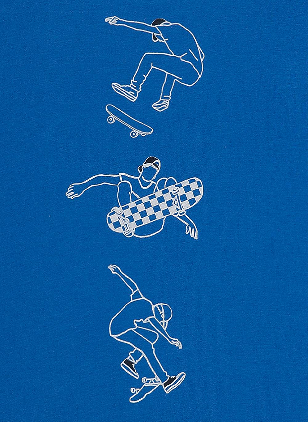 Sanetta Jungen T-Shirt Blau Skate