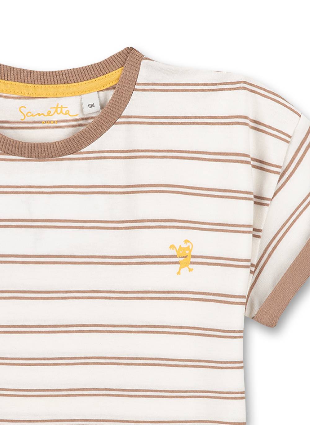 Sanetta Jungen T-Shirt Braun Ringel