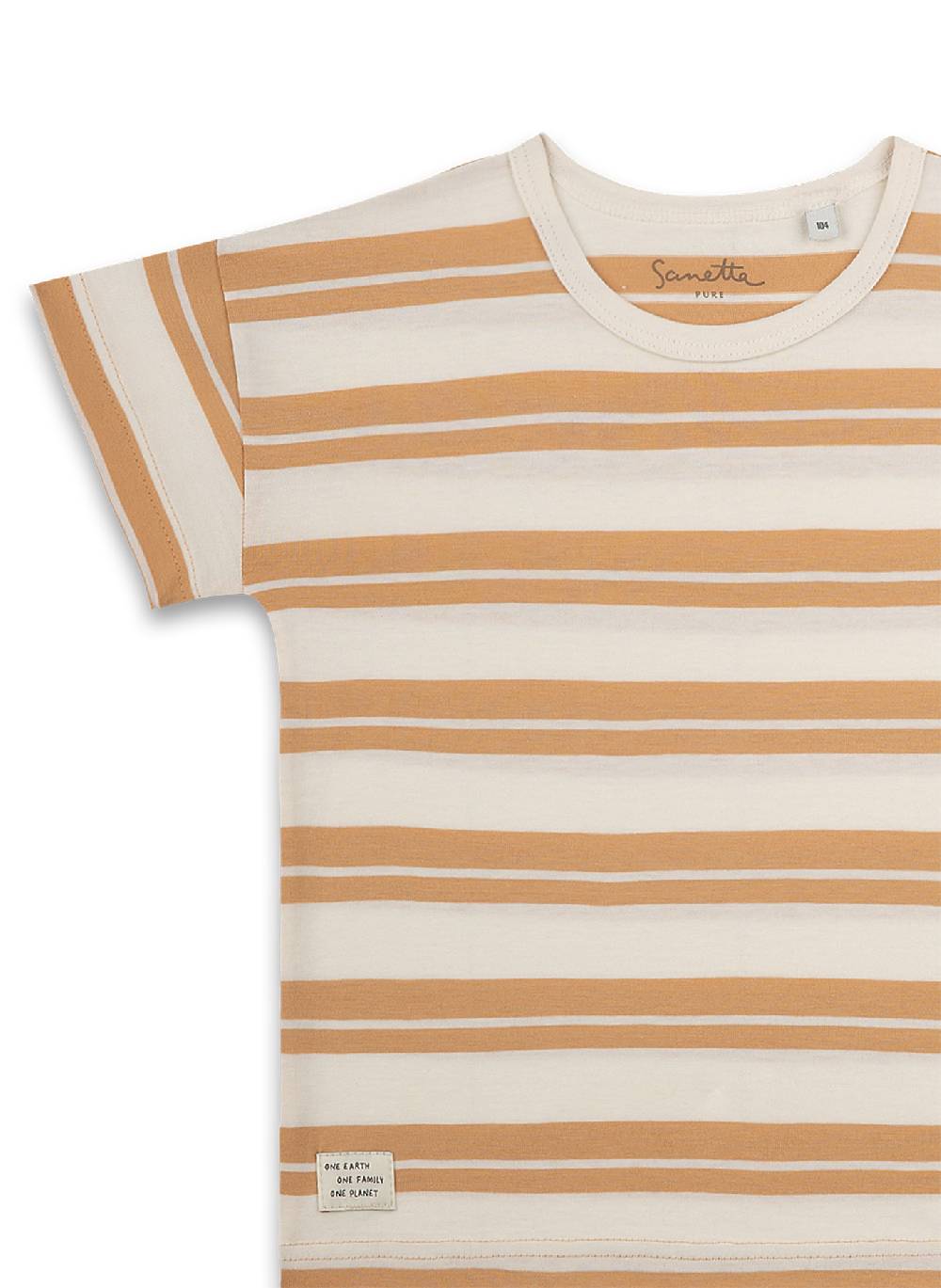 Sanetta Jungen T-Shirt Braun Ringel