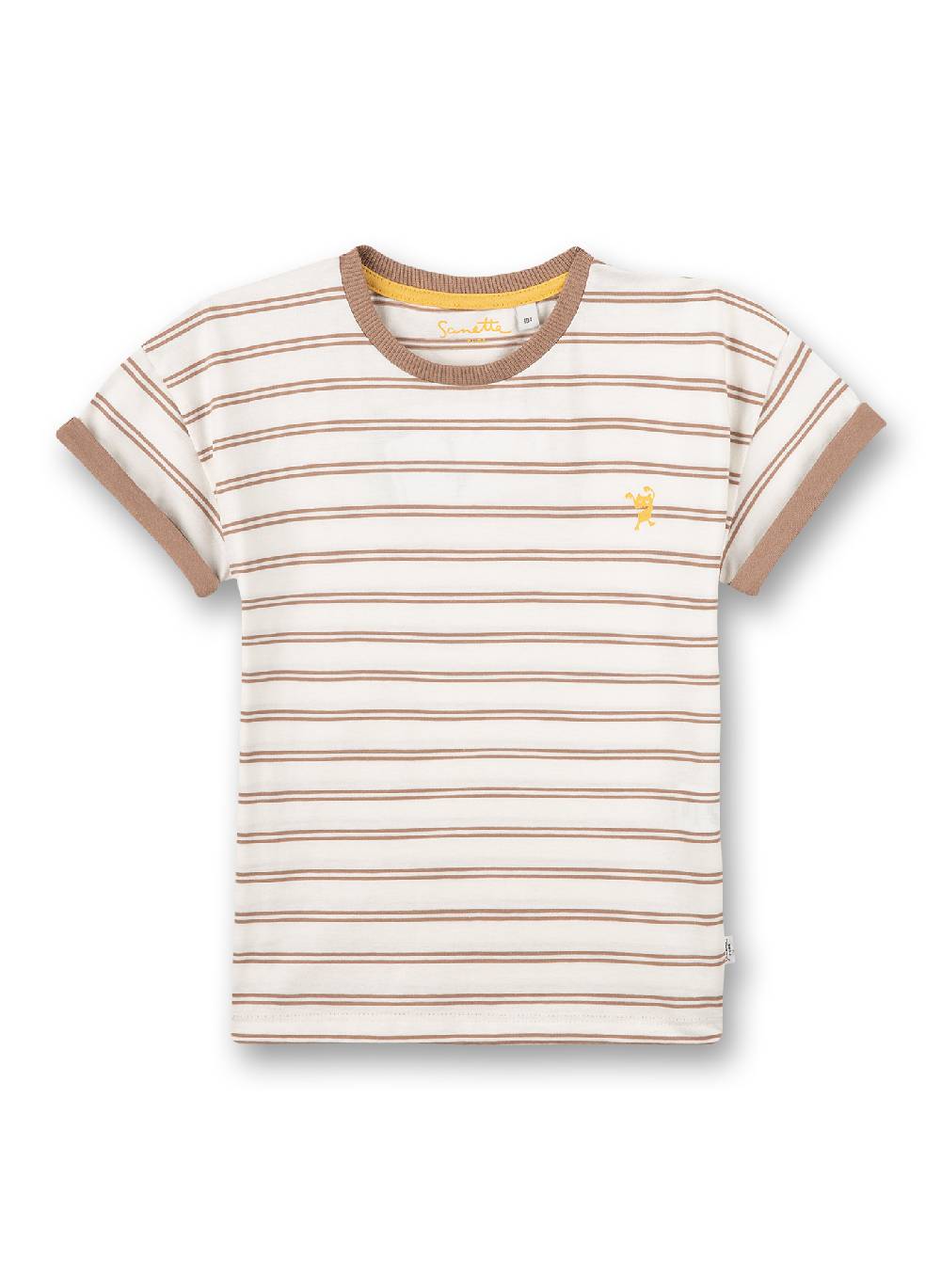 Sanetta Jungen T-Shirt Braun Ringel