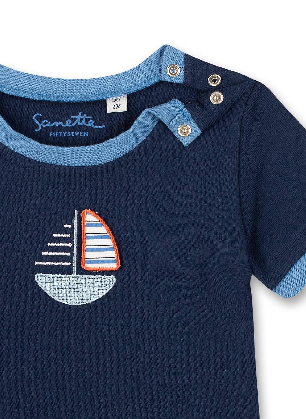 Sanetta Jungen T-Shirt Dunkelblau Little Lobster