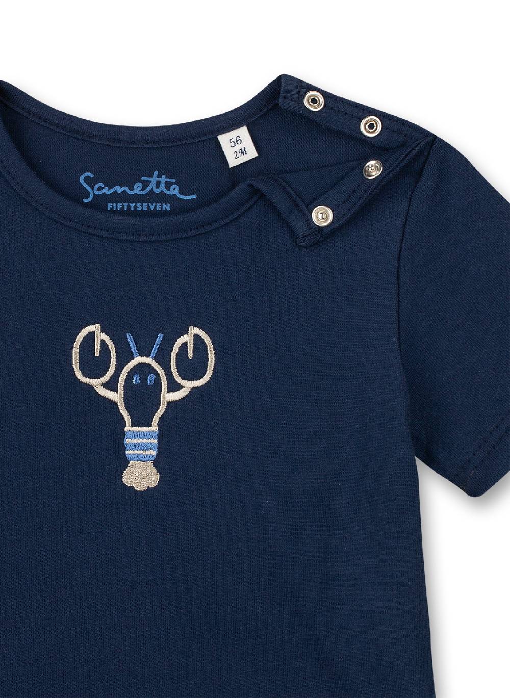 Sanetta Jungen T-Shirt Dunkelblau Little Lobster