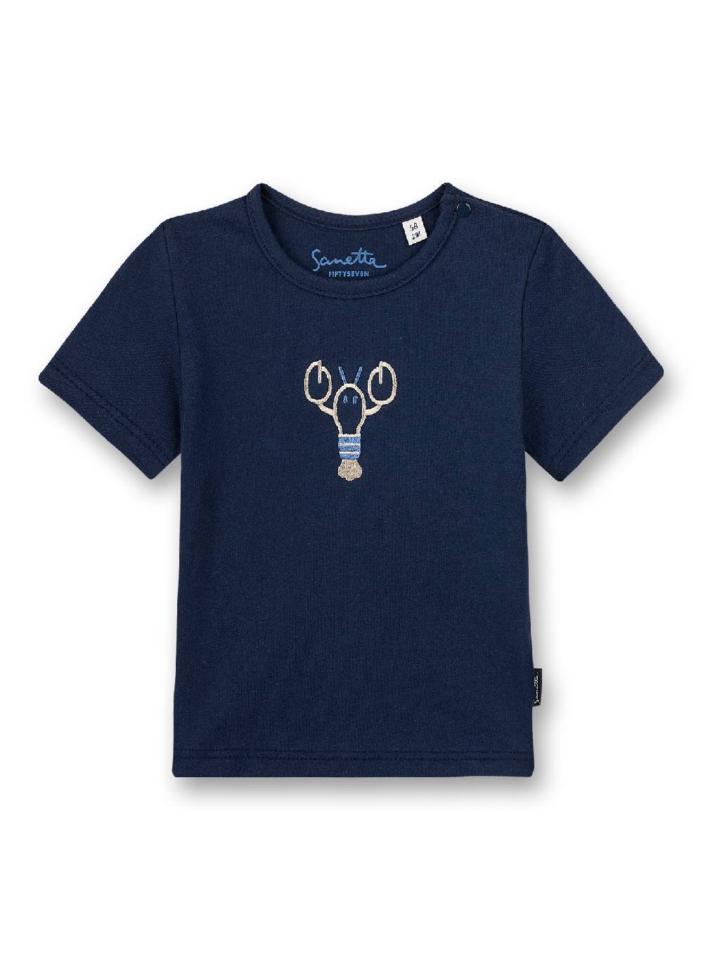 Sanetta Jungen T-Shirt Dunkelblau Little Lobster