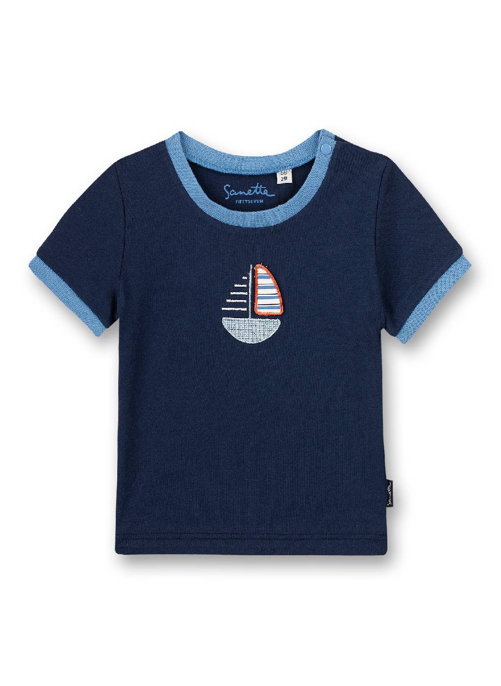 Sanetta Jungen T-Shirt Dunkelblau Little Lobster