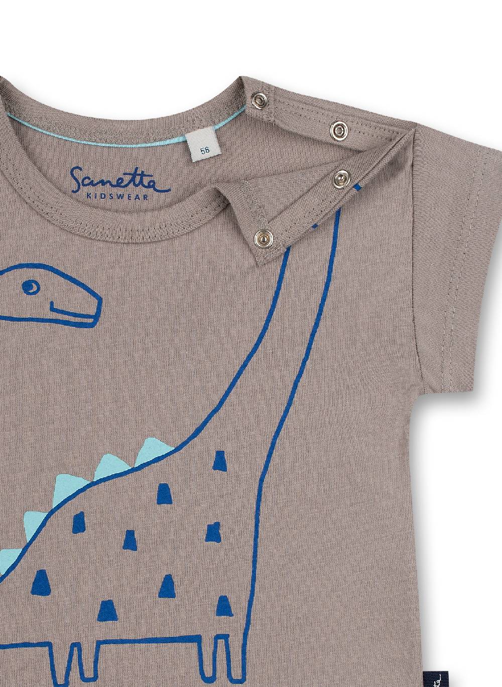 Sanetta Jungen T-Shirt Grau Dino