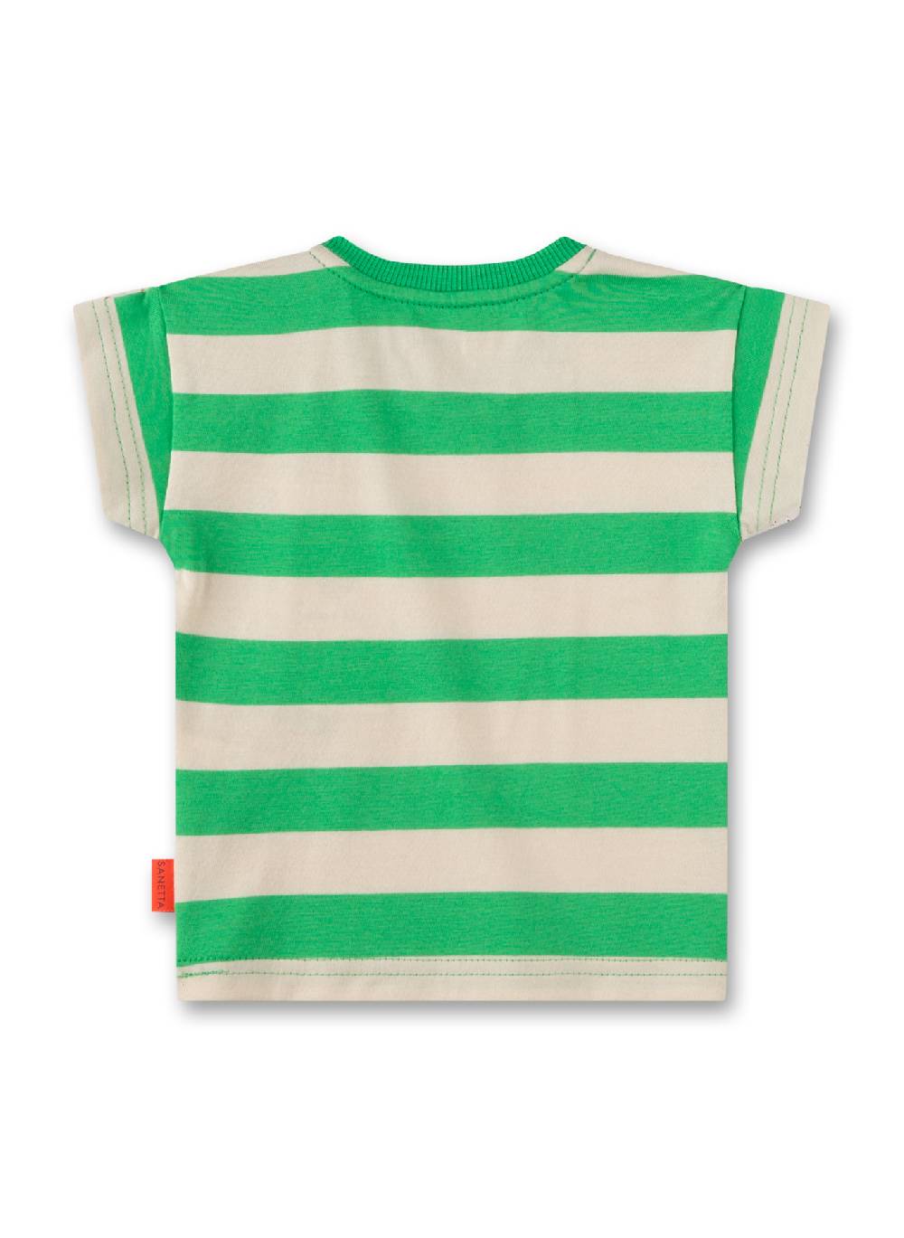 Sanetta Jungen T-Shirt Grün Gestreift