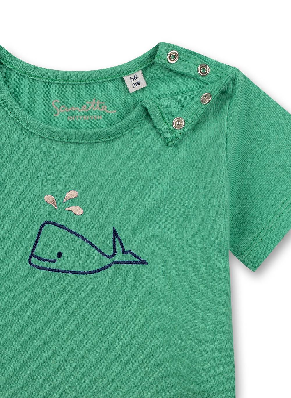 Sanetta Jungen T-Shirt Grün Little Whale