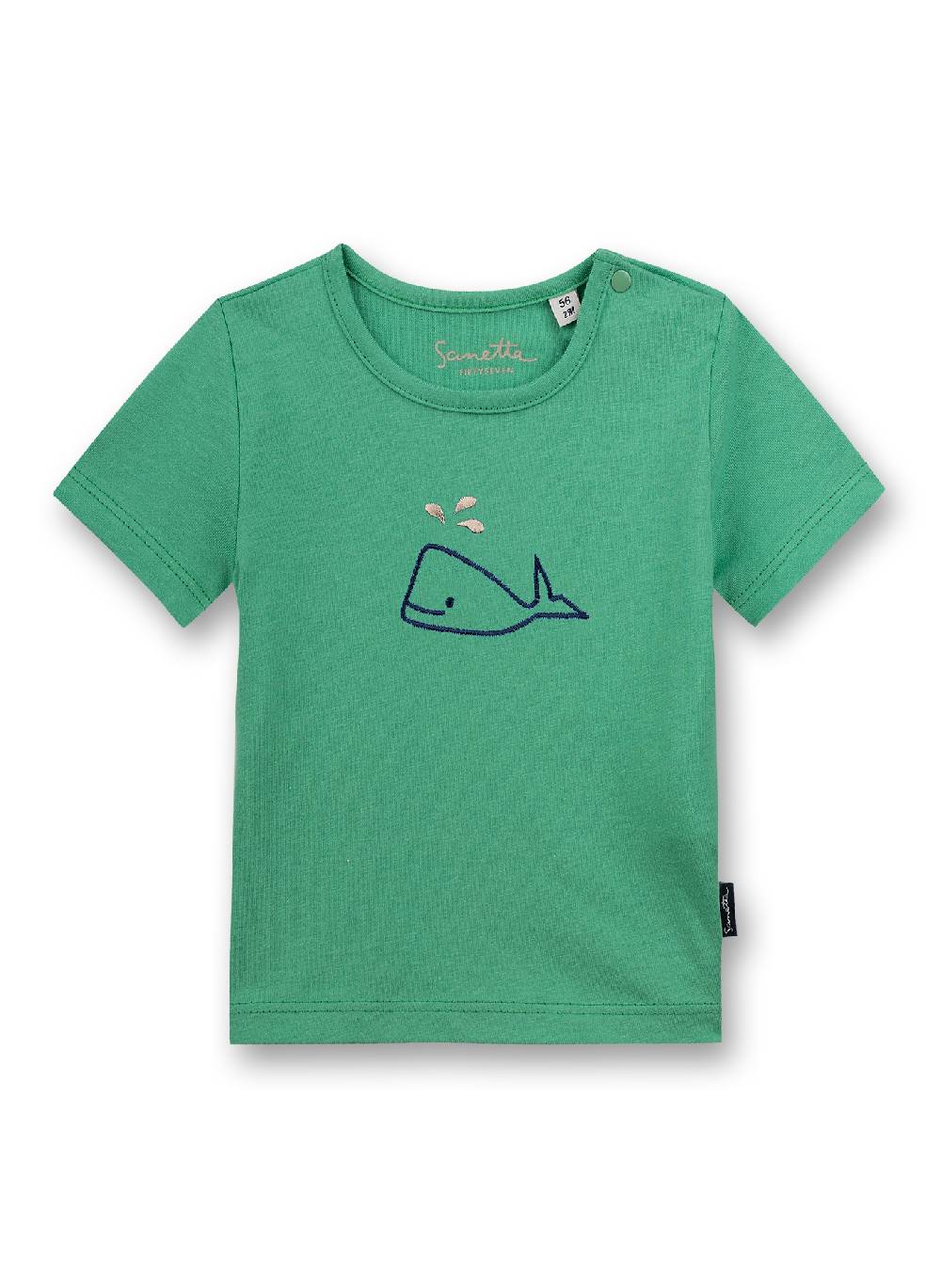 Sanetta Jungen T-Shirt Grün Little Whale