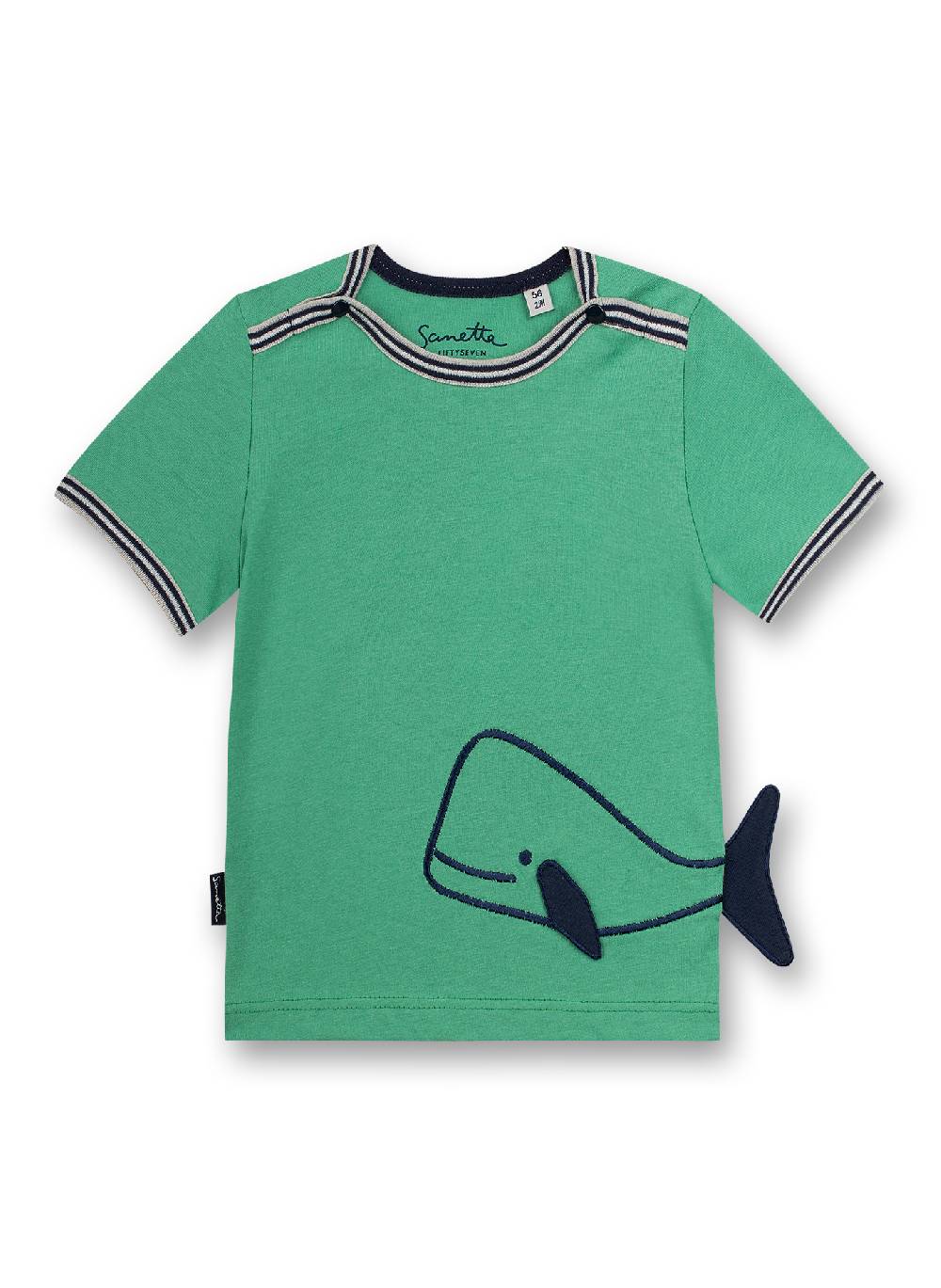 Sanetta Jungen T-Shirt Grün Little Whale