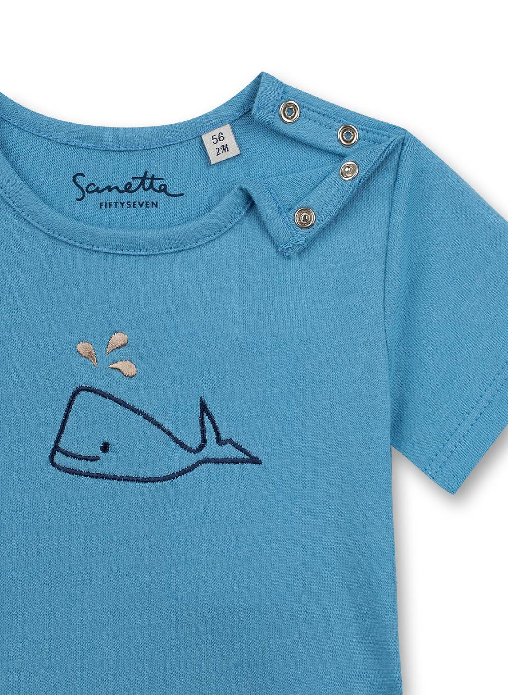 Sanetta Jungen T-Shirt Hellblau Little Whale