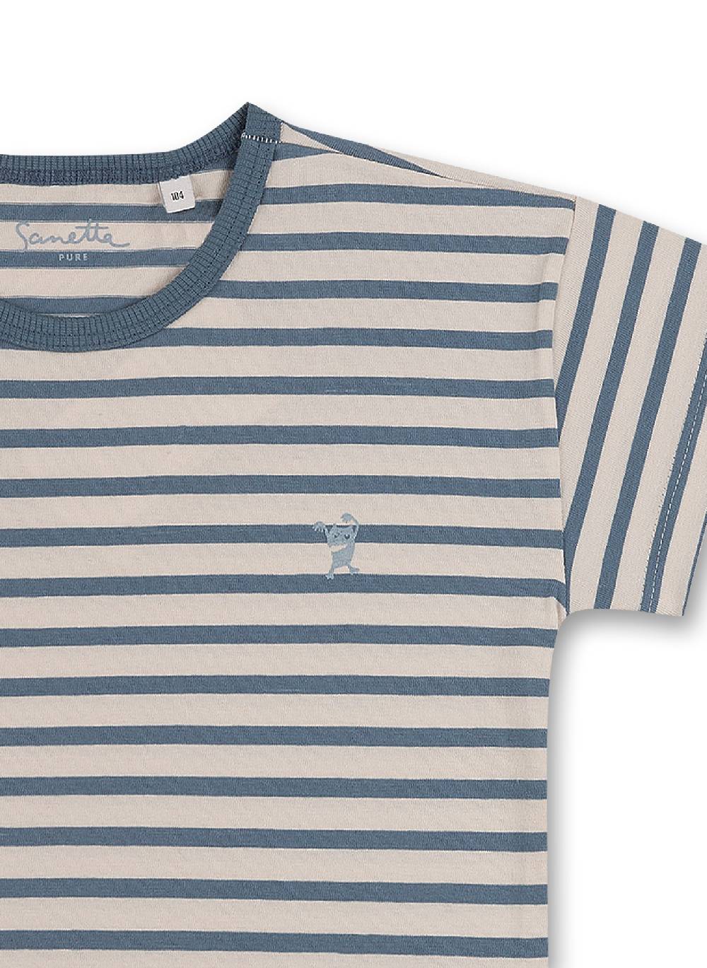 Sanetta Jungen T-Shirt Hellblau Ringel