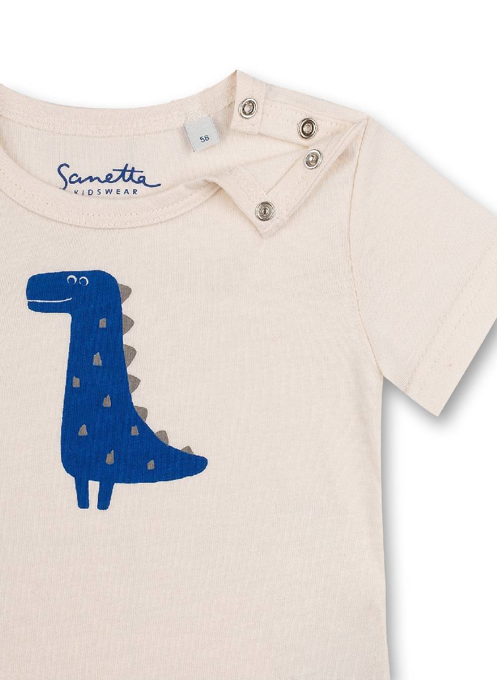 Sanetta Jungen T-Shirt Off-White Dino