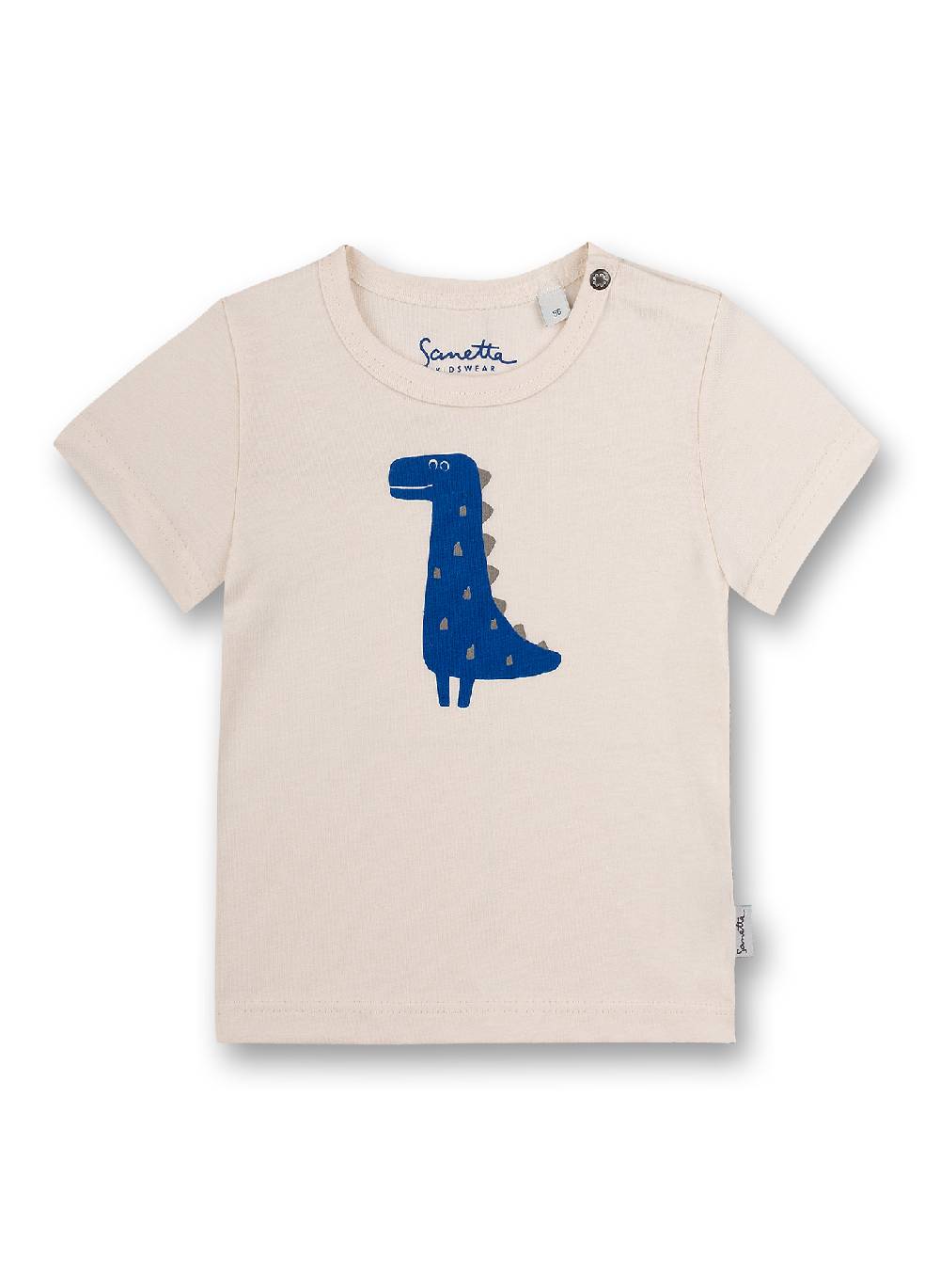 Sanetta Jungen T-Shirt Off-White Dino