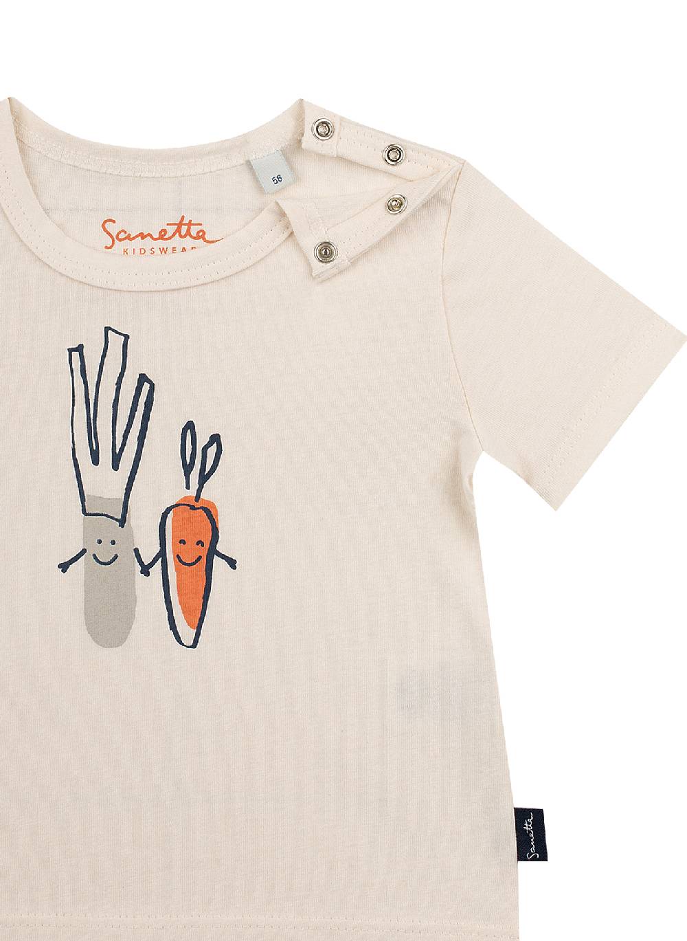 Sanetta Jungen T-Shirt Off-White Green Friends