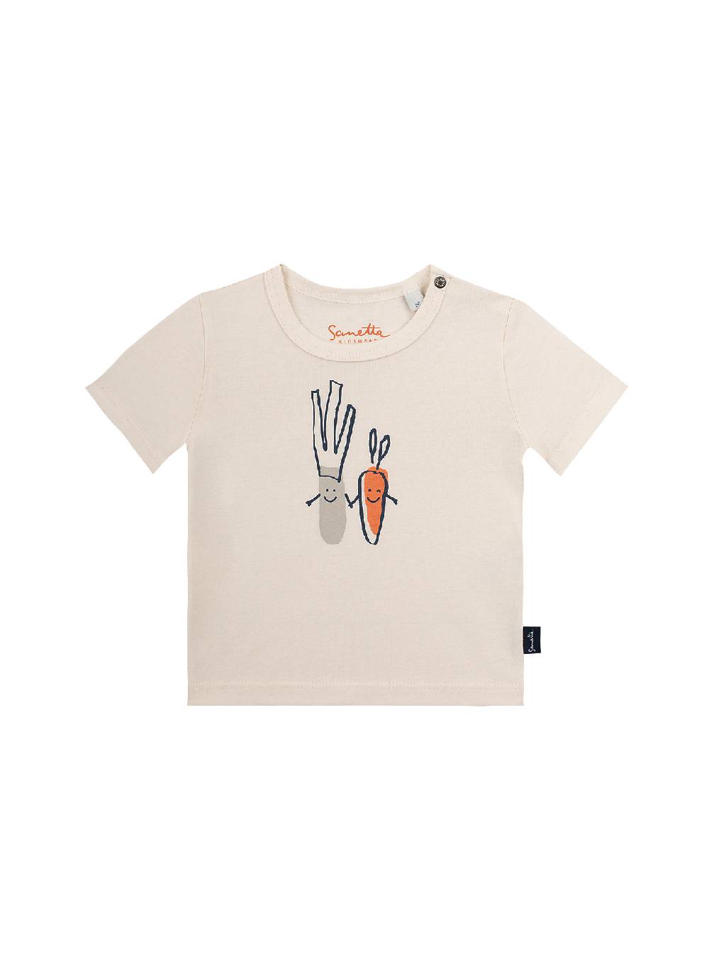 Sanetta Jungen T-Shirt Off-White Green Friends