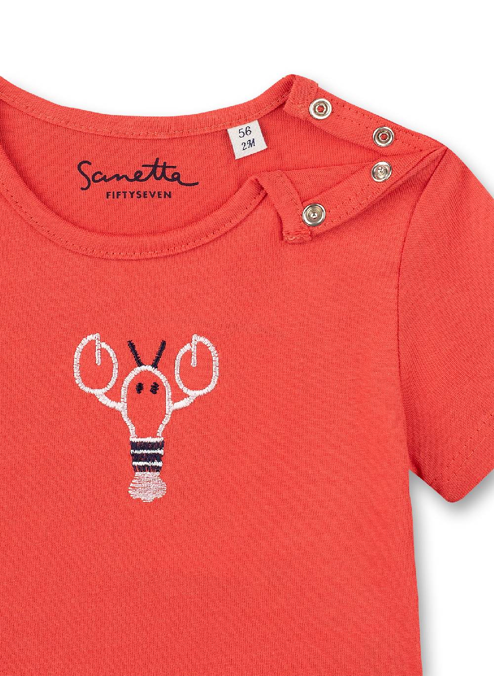 Sanetta Jungen T-Shirt Rot Little Lobster