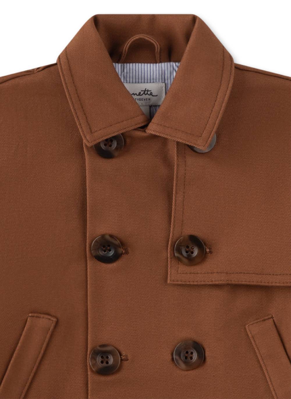 Sanetta Jungen-Trenchcoat Braun