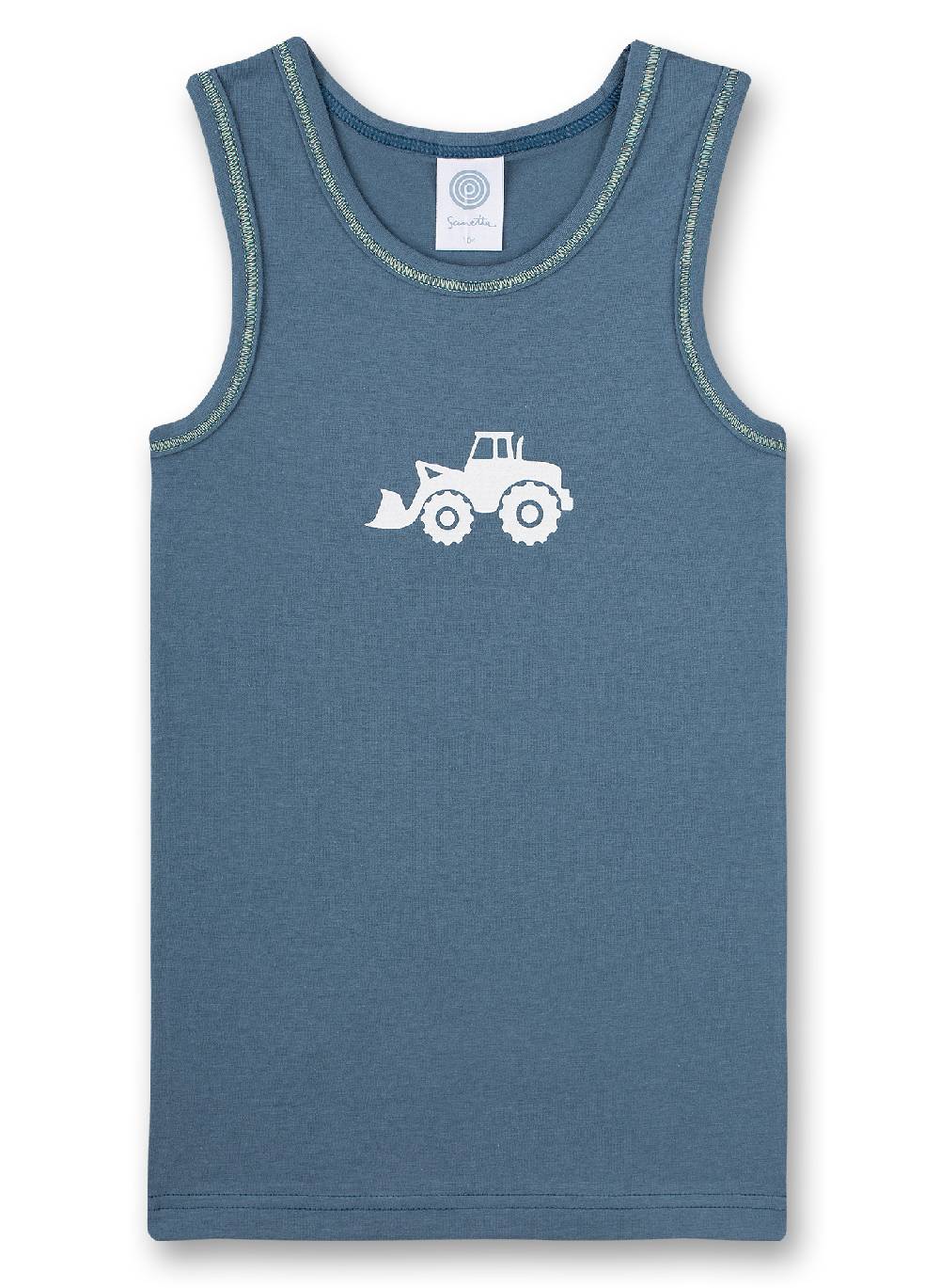 Sanetta Jungen-Unterhemd Blau Boy at Work