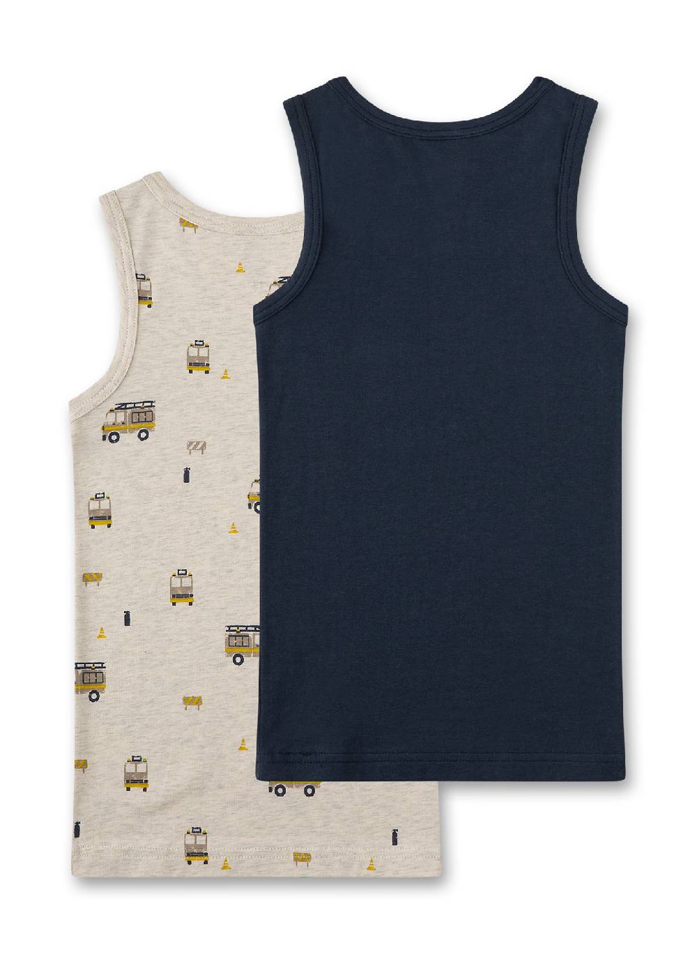 Sanetta Jungen-Unterhemd (Doppelpack) Beige