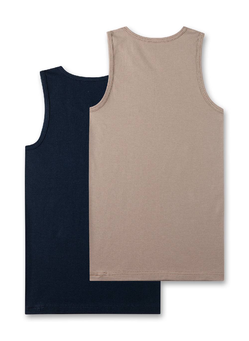 Sanetta Jungen-Unterhemd (Doppelpack) Blau