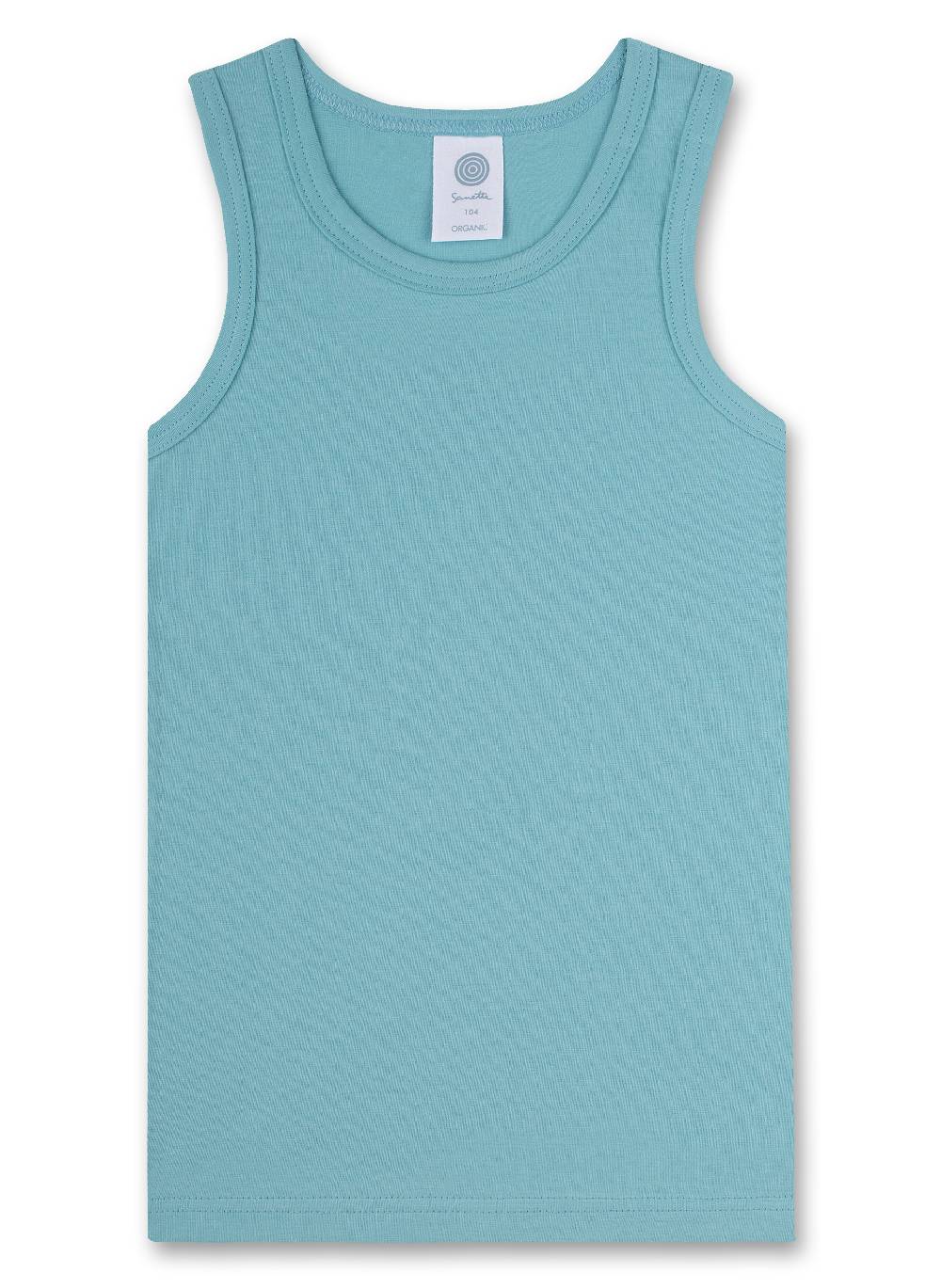 Sanetta Jungen-Unterhemd (Doppelpack) Blau