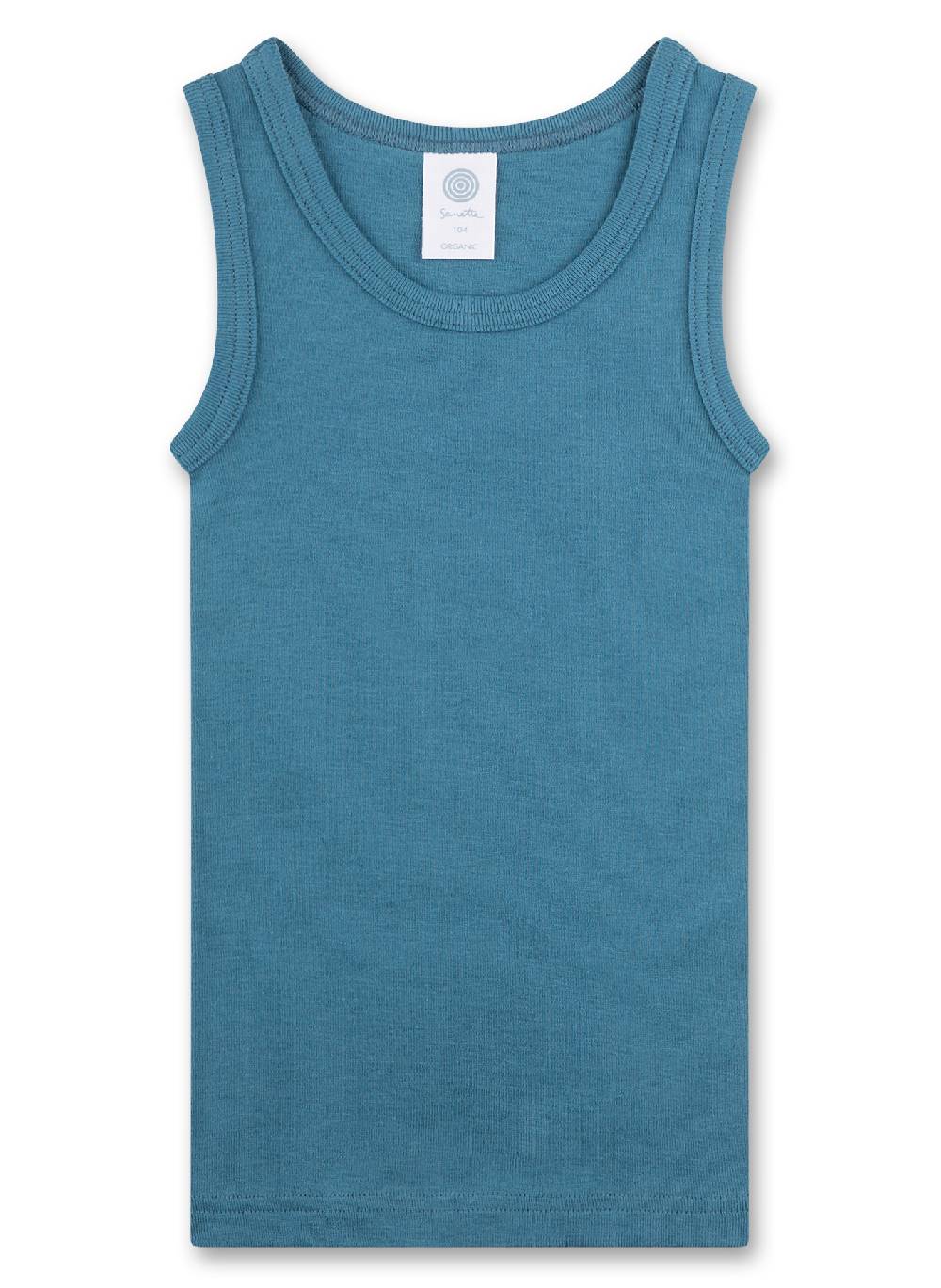 Sanetta Jungen-Unterhemd (Doppelpack) Blau