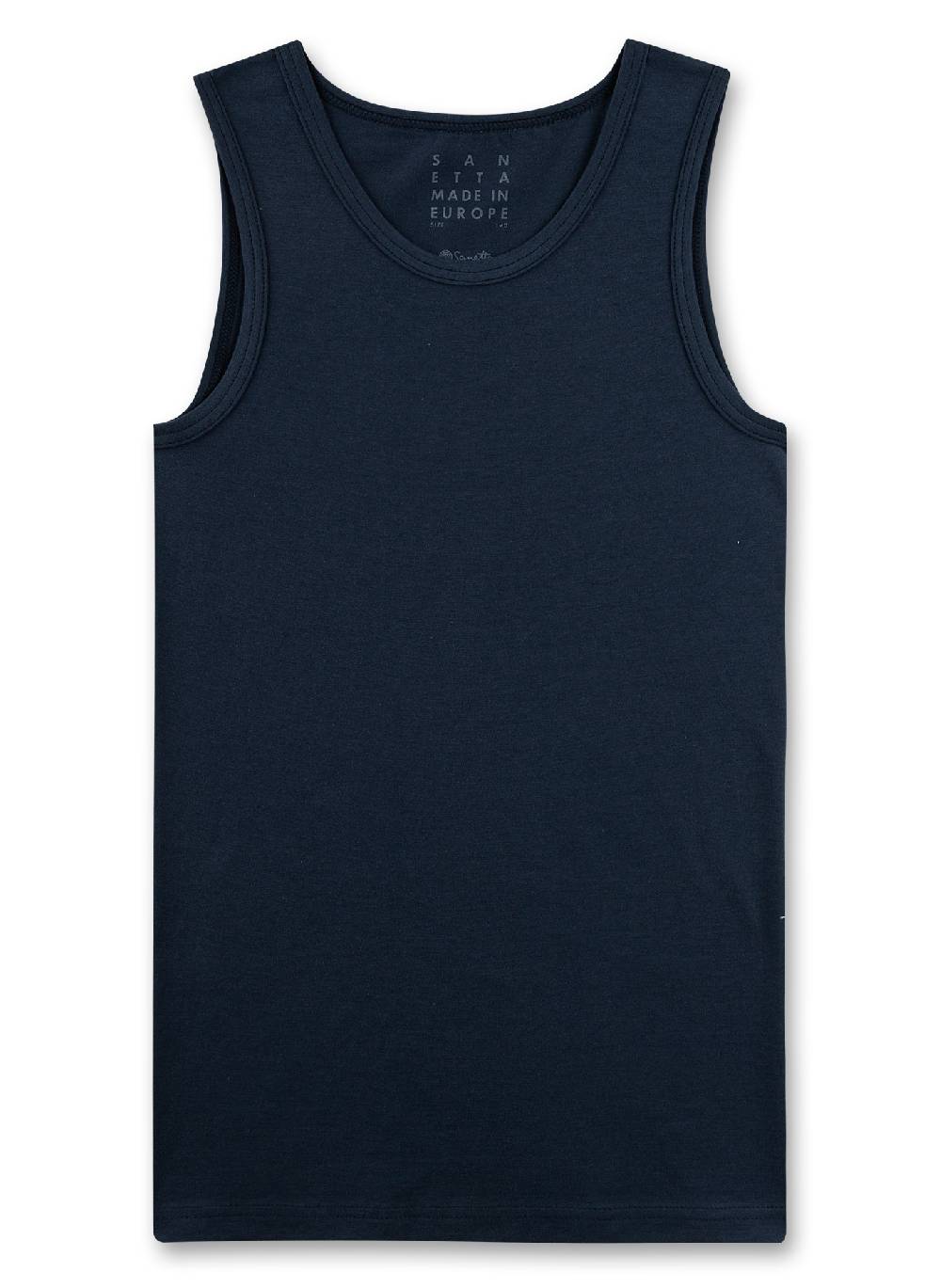 Sanetta Jungen-Unterhemd (Doppelpack) Hellgrau & Blau