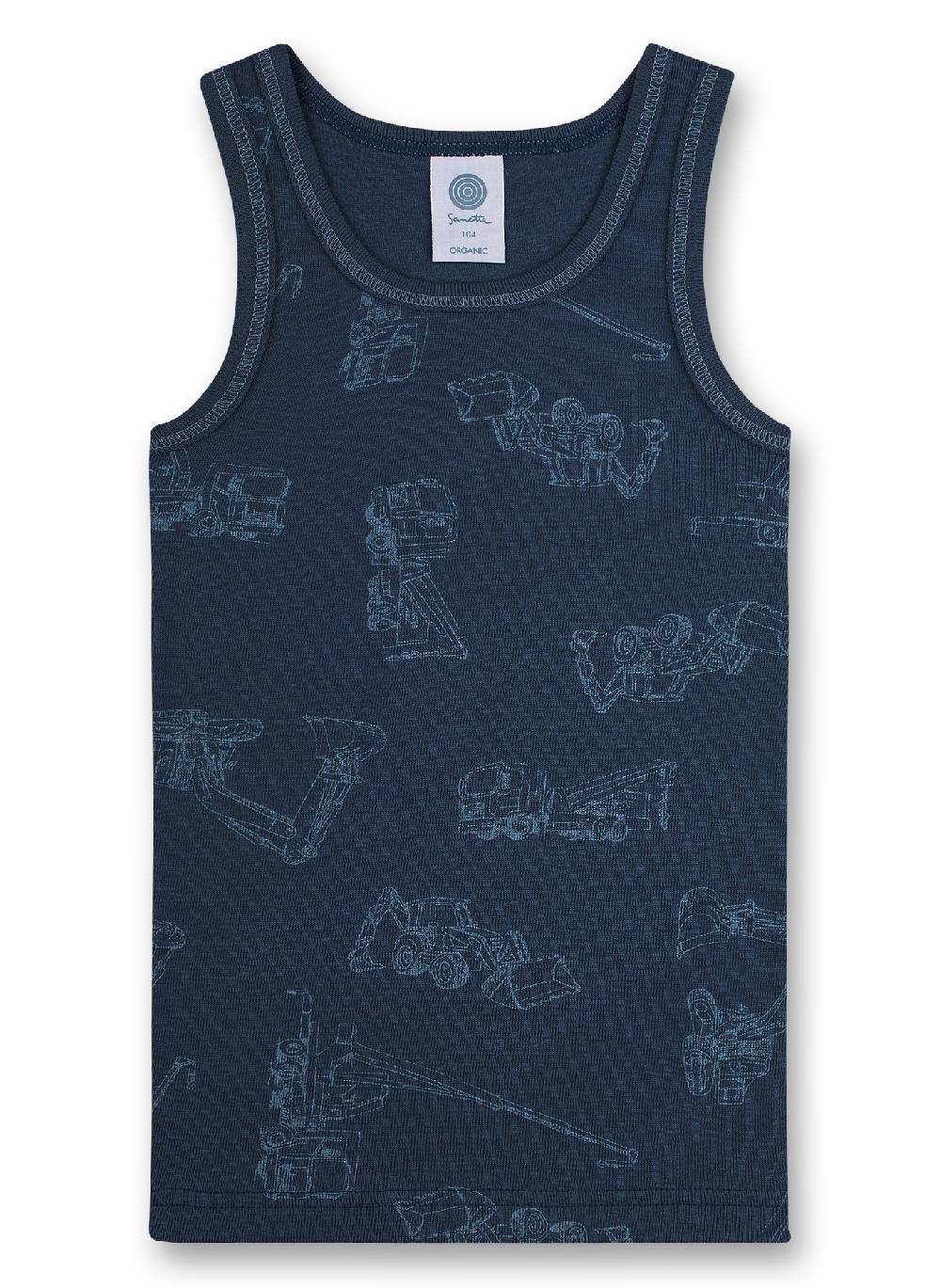 Sanetta Jungen-Unterhemd Dunkelblau