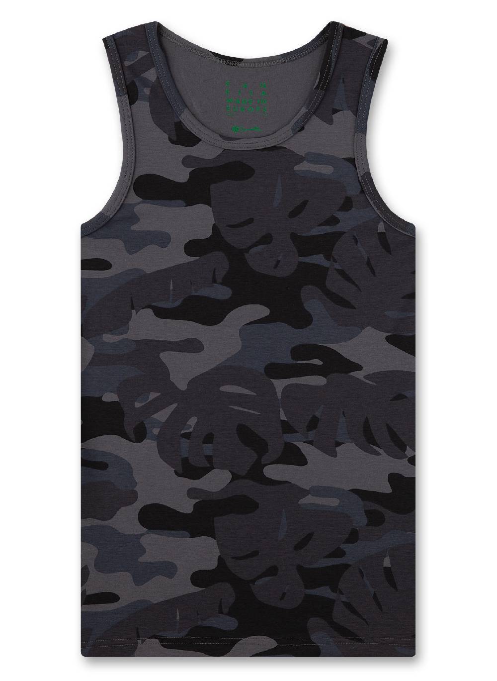 Sanetta Jungen-Unterhemd Dunkelgrau