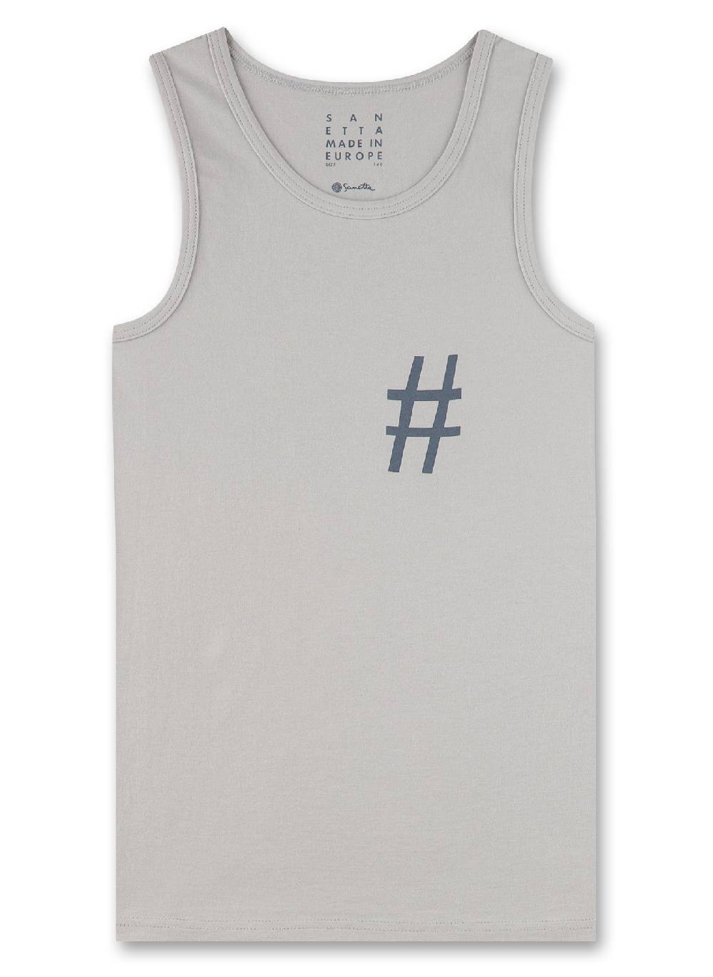 Sanetta Jungen-Unterhemd Grau