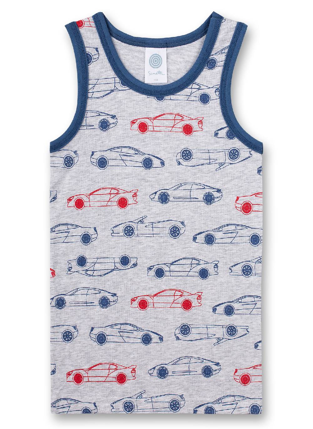 Sanetta Jungen-Unterhemd Graumelange