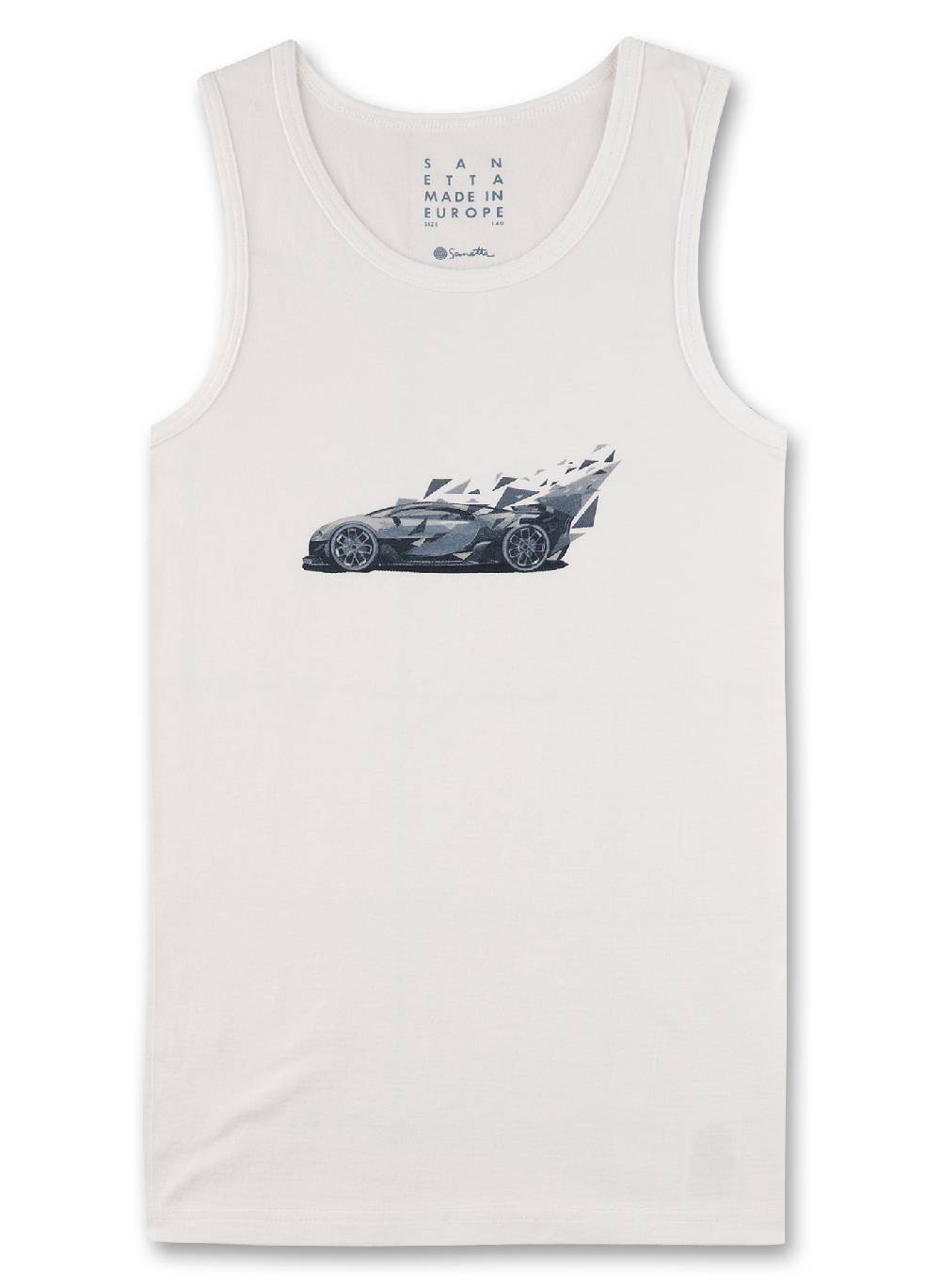 Sanetta Jungen-Unterhemd Off-White