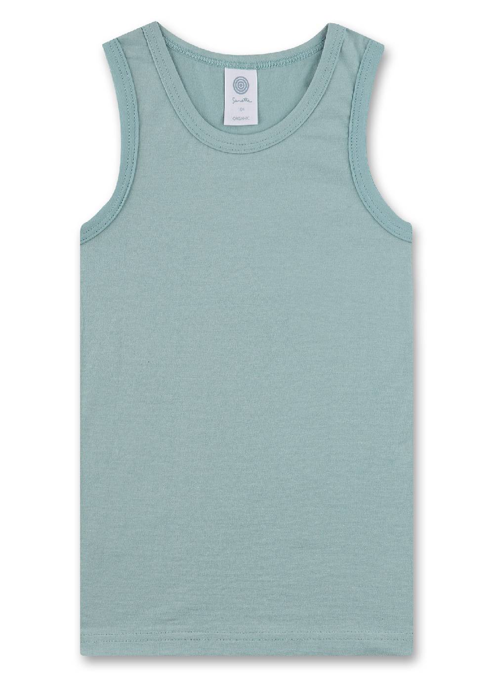 Sanetta Jungen-Unterhemden (Doppelpack) Beige & Blau