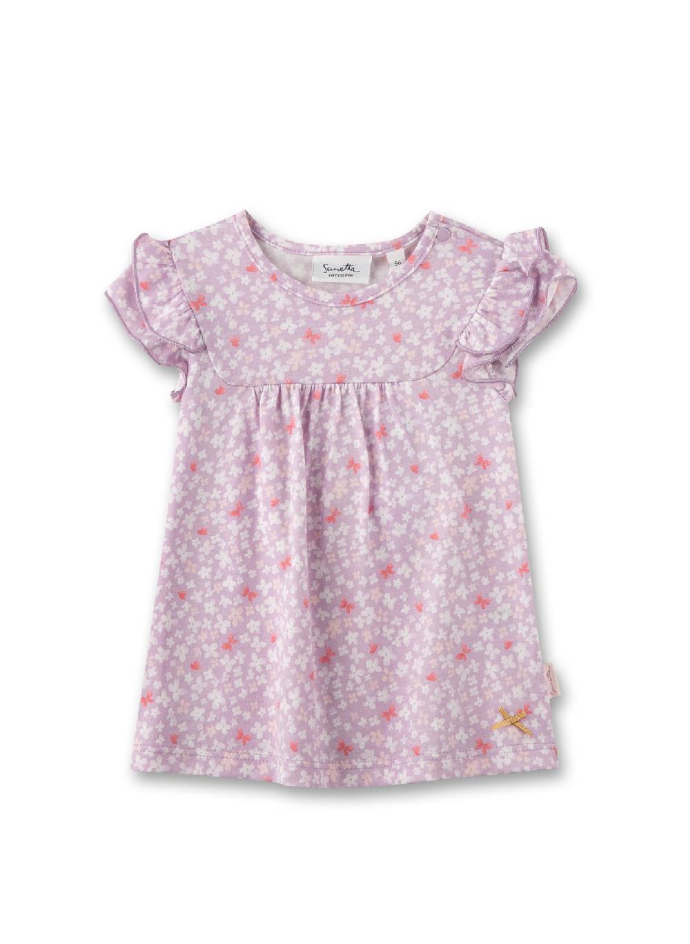 Sanetta Mädch-Kleid kurzarm Lila