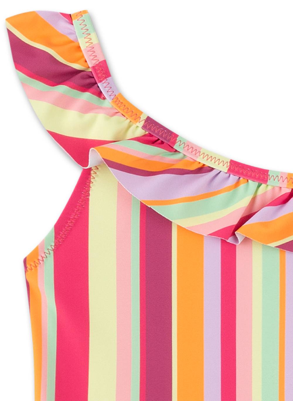 Sanetta Mädchen-Badeanzug Bunt Mit Streifen