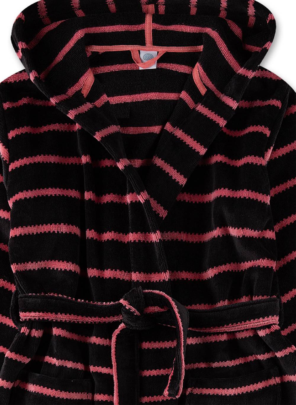 Sanetta Mädchen-Bademantel Schwarz