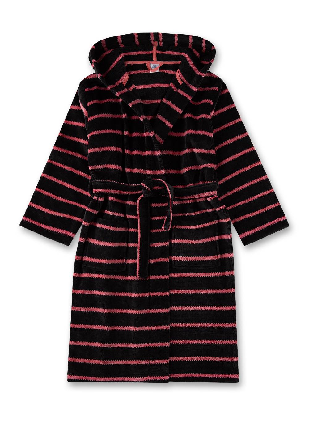 Sanetta Mädchen-Bademantel Schwarz