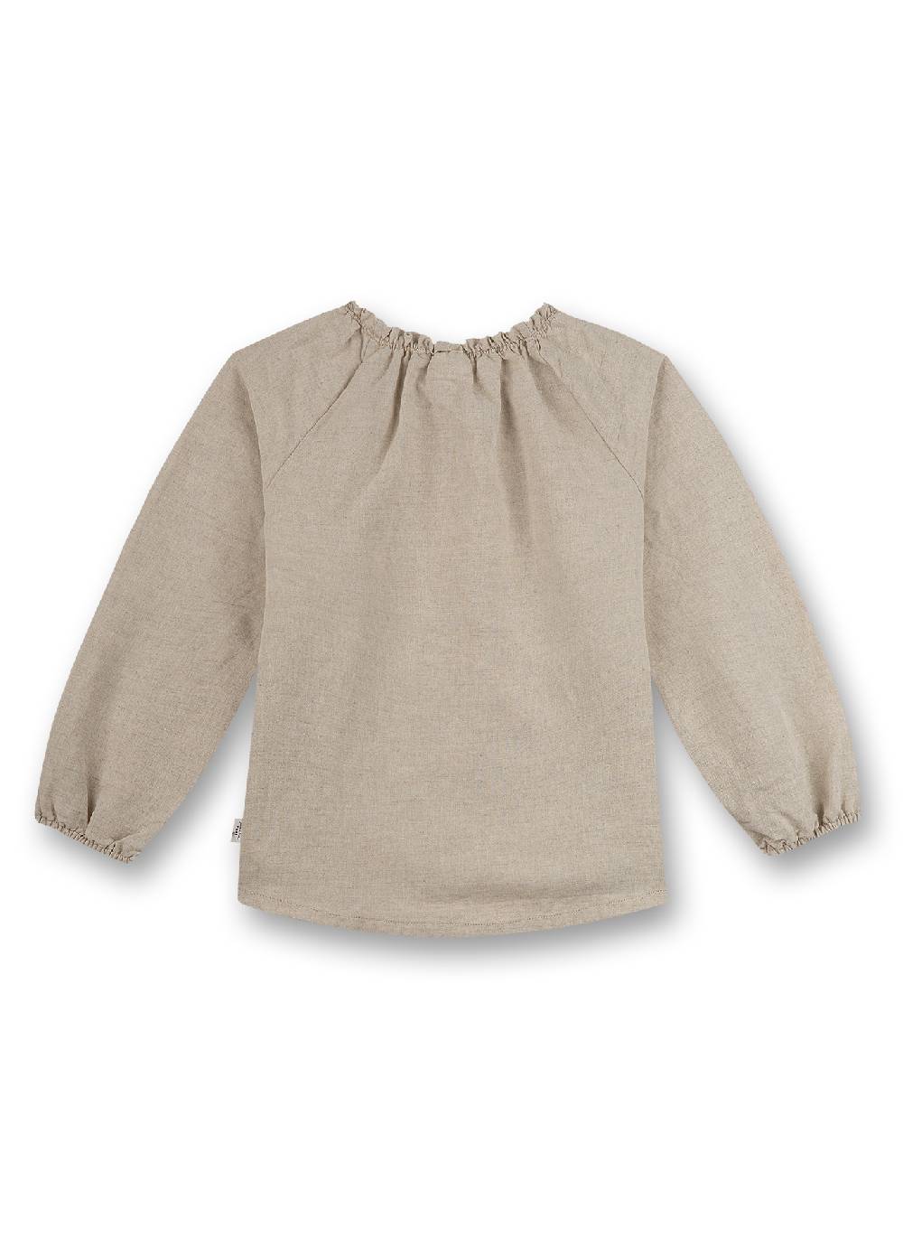 Sanetta Mädchen-Bluse Aus Leinen Beige