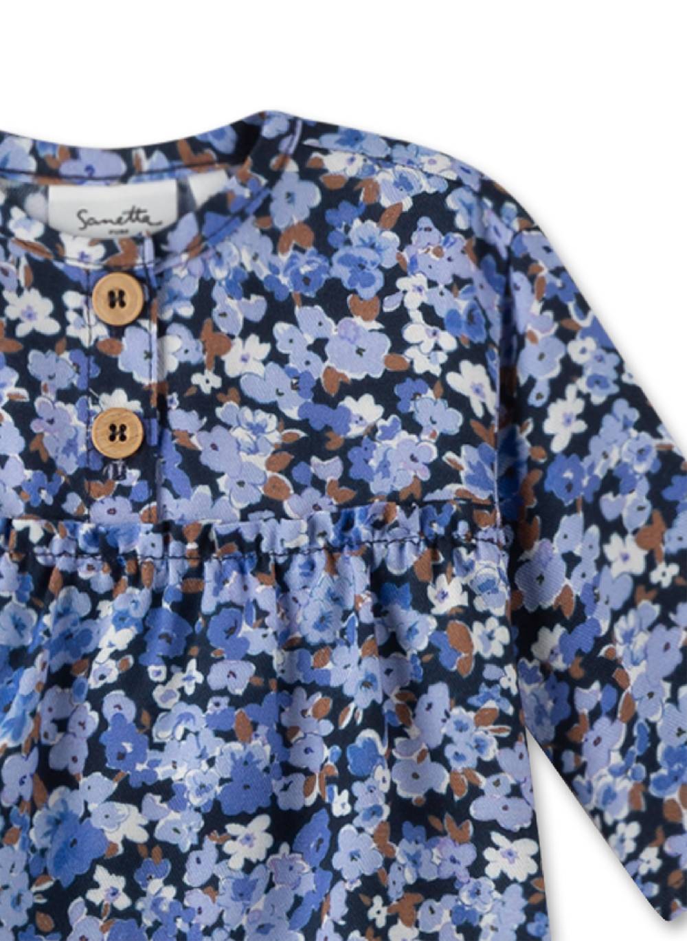 Sanetta Mädchen-Bluse Blau